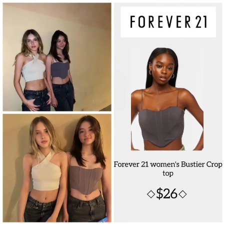 Maisie De Krassel and Ella Gross have posed for Forever 21.